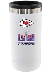 Kansas City Chiefs Super Bowl LVIII Champs 12oz Slim Can Stainless Steel Coolie