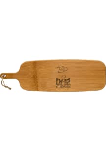 Kansas City Chiefs Super Bowl LVIII Champs Bamboo Paddle Cutting Board