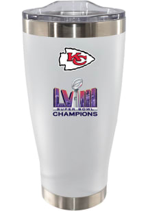 Kansas City Chiefs Super Bowl LVIII Champs 20oz Stainless Steel Tumbler - White