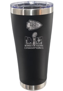 Kansas City Chiefs Super Bowl LVIII Champs Etched 30oz Stainless Steel Tumbler - Black