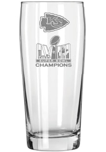 Kansas City Chiefs Super Bowl LVIII Champs Etched 16oz Pub Pilsner Glass