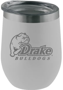 Drake Bulldogs Etched 12oz Stainless Steel Stemless