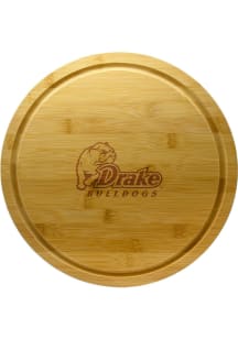 Drake Bulldogs Bamboo Lazy Susan Cutting Board