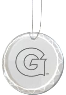 Georgetown Hoyas Etched Glass Ornament