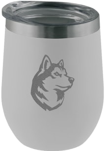 Northeastern Huskies Etched 12oz Stainless Steel Stemless - White