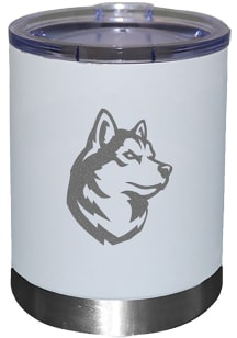 Northeastern Huskies Etched 12oz Lowball Stainless Steel Tumbler - White