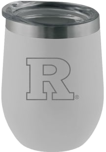 White Rutgers Scarlet Knights Etched 12oz Stainless Steel Stemless