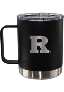 Rutgers Scarlet Knights 12oz Etched Handle Lowball Stainless Steel Tumbler - Black