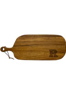 Brown Rutgers Scarlet Knights Acacia Paddle Kitchen Cutting Board