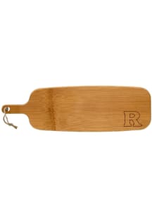 Brown Rutgers Scarlet Knights Bamboo Paddle Kitchen Cutting Board