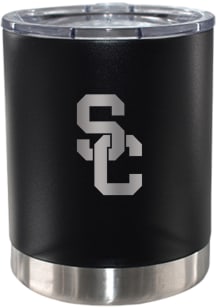 Black USC Trojans Etched 12oz Lowball Stainless Steel Tumbler