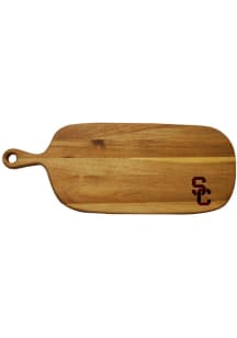 Brown USC Trojans Acacia Paddle Kitchen Cutting Board