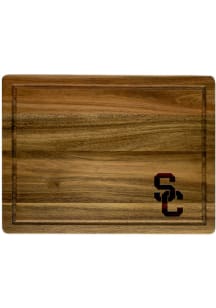 Brown USC Trojans Acacia Kitchen Cutting Board