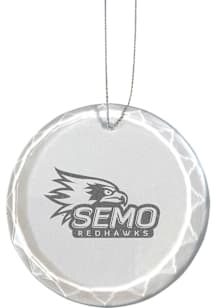 Southeast Missouri State Redhawks Etched Glass Ornament