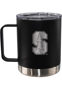 Stanford Cardinal 12oz Etched Handle Lowball Stainless Steel Tumbler - Black