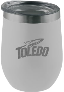 Toledo Rockets Etched 12oz Stainless Steel Stemless - White