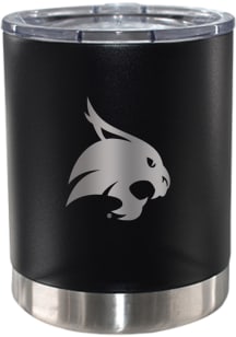 Texas State Bobcats Etched 12oz Lowball Stainless Steel Tumbler - Black