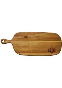 Central Oklahoma Bronchos Acacia Paddle Cutting Board