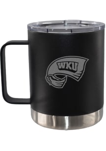 Western Kentucky Hilltoppers 12oz Etched Handle Lowball Stainless Steel Tumbler - Black