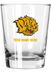 Arkansas Pine Bluff Golden Lions Personalized 15oz Double Old Fashioned Rock Glass