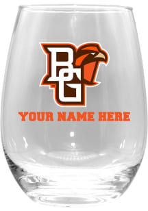 Bowling Green Falcons Personalized 15oz Stemless Wine Glass