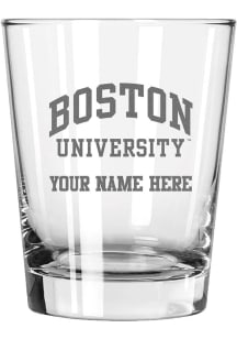 Boston Terriers Personalized Etched 15oz Double Old Fashioned Rock Glass