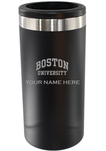 Boston Terriers Personalized Etched 12oz Slim Can Stainless Steel Coolie