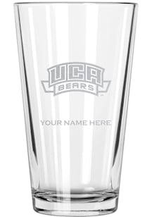 Central Arkansas Bears Personalized Etched 17oz Mixing Pint Glass - White