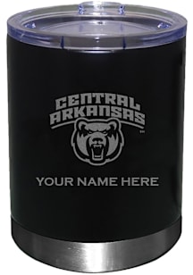 Central Arkansas Bears Personalized Laser Etched 12oz Lowball Tumbler - Black