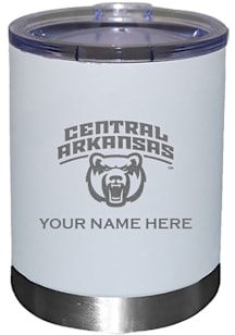 Central Arkansas Bears Personalized Laser Etched 12oz Lowball Tumbler - White