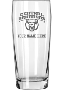 Central Arkansas Bears Personalized Etched 16oz Pub Pilsner Glass - White