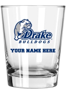 Drake Bulldogs Personalized 15oz Double Old Fashioned Rock Glass
