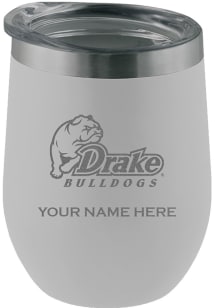 Drake Bulldogs Personalized Etched 12oz Stainless Steel Stemless