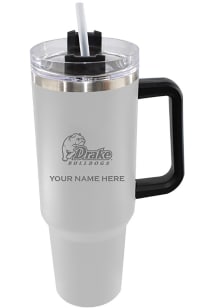 Drake Bulldogs Personalized 46oz Colossal Stainless Steel Tumbler - White