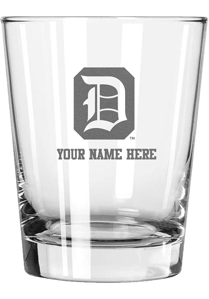 Duquesne Dukes Personalized Etched 15oz Double Old Fashioned Rock Glass ...