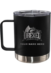 Drexel Dragons Personalized Etched 12oz Lowball Stainless Steel Tumbler - Black