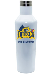 White Drexel Dragons Personalized 17oz Infinity Stainless Steel Bottle