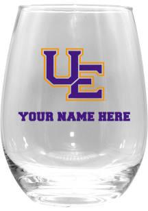 Evansville Purple Aces Personalized 15oz Stemless Wine Glass