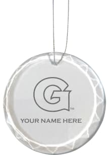 Georgetown Hoyas Personalized Etched Glass Ornament