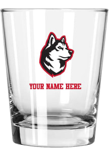 Northeastern Huskies Personalized 15oz Double Old Fashioned Rock Glass