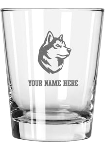 Northeastern Huskies Personalized Etched 15oz Double Old Fashioned Rock Glass