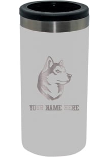 Northeastern Huskies Personalized Etched 12oz Slim Can Stainless Steel Coolie