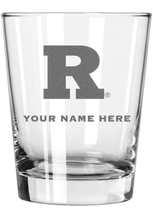 Rutgers Scarlet Knights Personalized Etched 15oz Double Old Fashioned Rock Glass