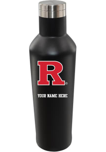 Black Rutgers Scarlet Knights Personalized 17oz Infinity Stainless Steel Bottle