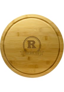 Brown Rutgers Scarlet Knights Personalized Bamboo Lazy Susan Kitchen Cutting Board