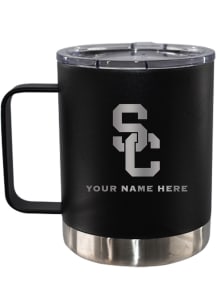 Black USC Trojans Personalized Etched 12oz Lowball Stainless Steel Tumbler