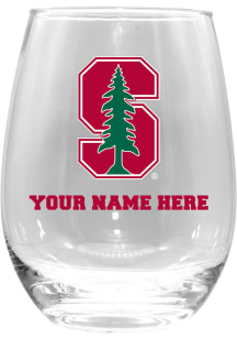 Stanford Cardinal Personalized 15oz Stemless Wine Glass