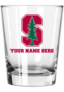 Stanford Cardinal Personalized 15oz Double Old Fashioned Rock Glass