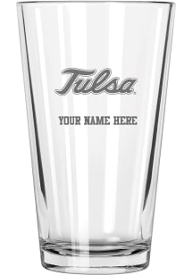 Tulsa Golden Hurricane Personalized Etched 17oz Mixing Pint Glass