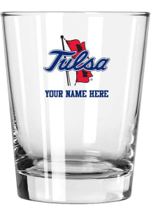 Tulsa Golden Hurricane Personalized 15oz Double Old Fashioned Rock Glass